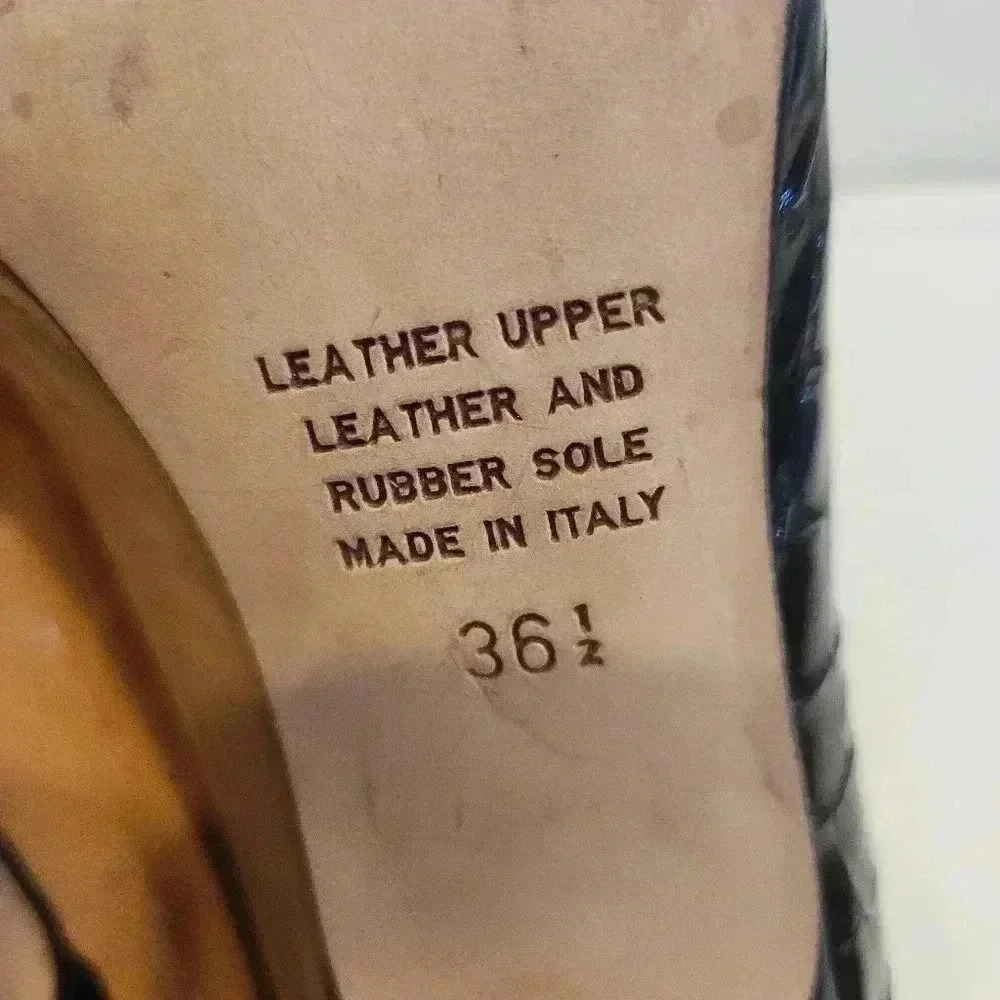 Anyi Lu peep toe pumps in black and tan - Picture 6 of 6